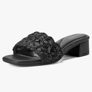 Easy Spirit Women's Rosario3 Heeled Sandal,Black,NIB,6W